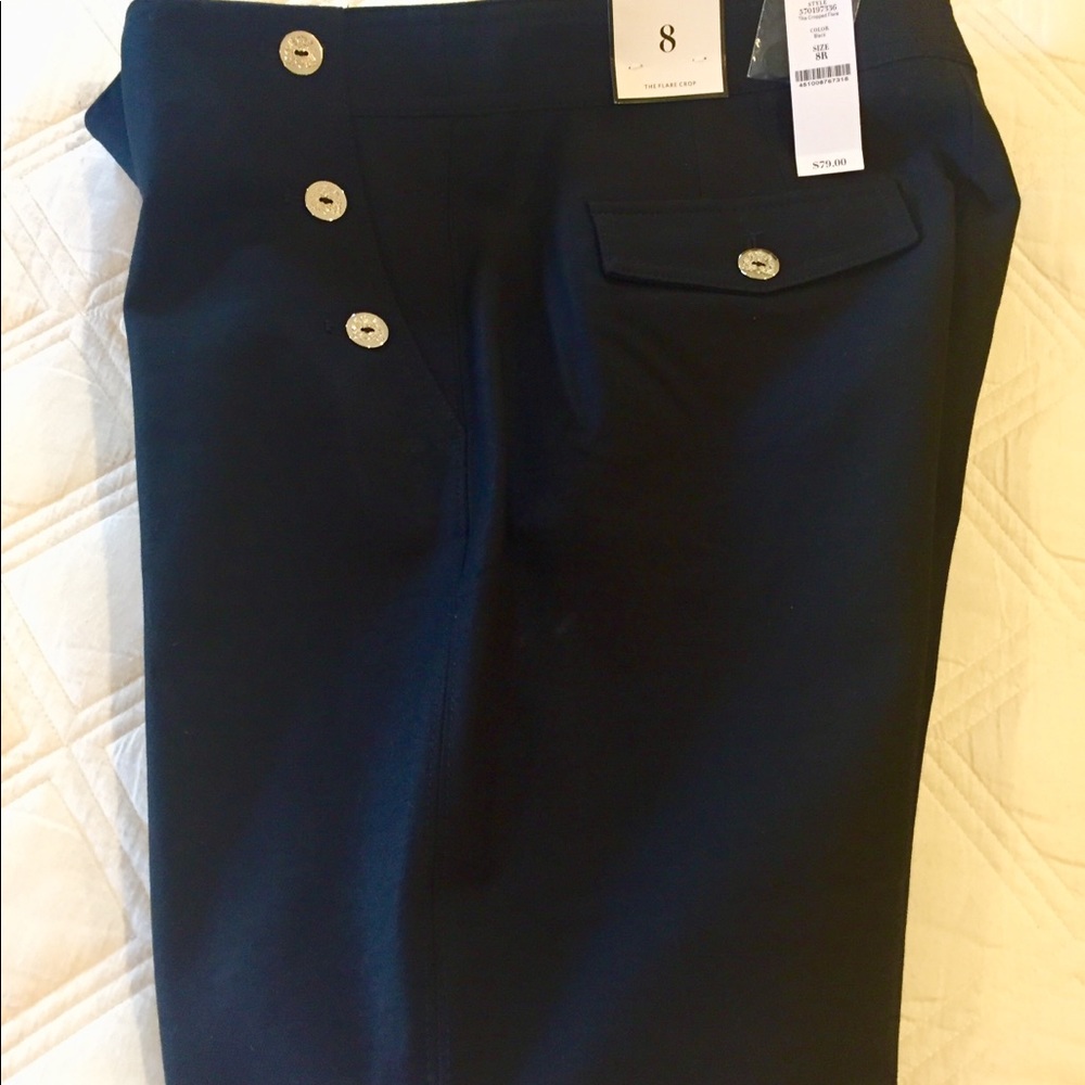 WHBM Flare Crop pants, NWT